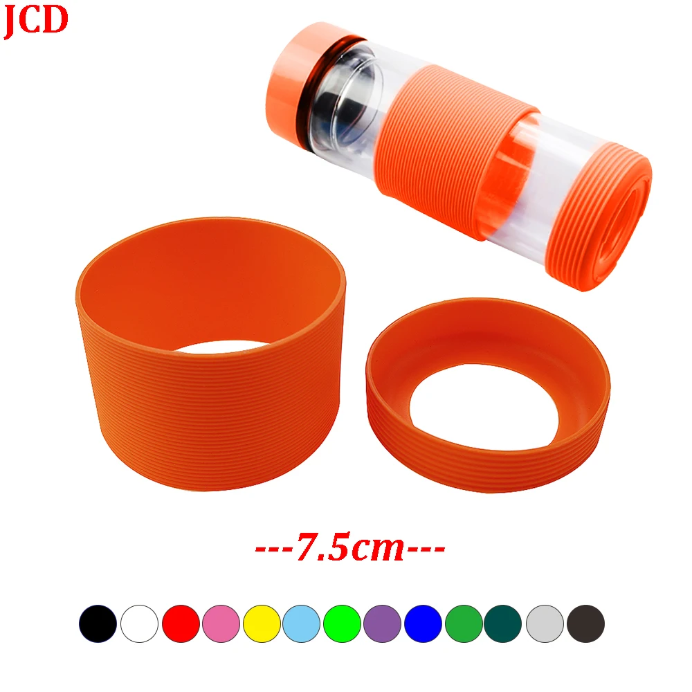 

7.5CM Silicone Glass Cup Sleeve, Threaded Cup, Middle Cup, Cup Bottom, Cup Sleeve, Anti Scalding, Anti-skid and Heat Insulation