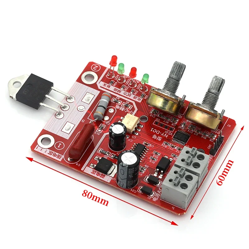 AC9-12V DIY NY-D01 Control Board 40A/100A Spot Welding Machine Control Board Welder Panel Adjust Time Current Digital Display
