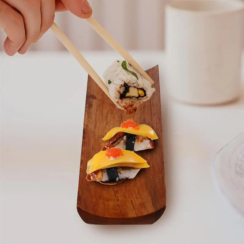 2Pcs Wear-Resistant Dessert Plate Displaying Serving Plate Sushi Tray  Sushi Bench Sushi Table Sushi Tray Hot Pot Beef Plate
