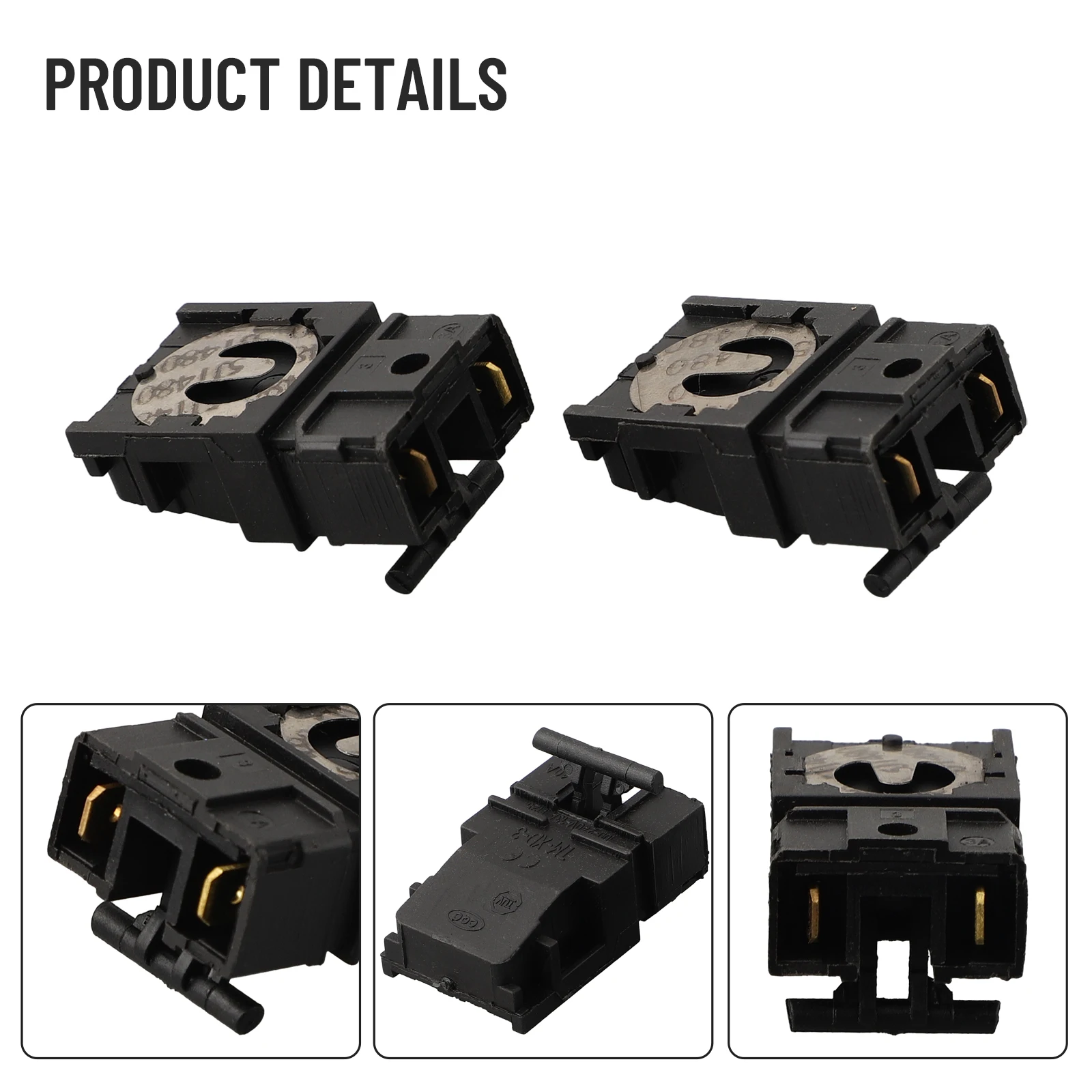 2PCS TMXD3 100240V 13A Electric Kettle Thermostat Switch Improve Kettle Performance Convenient Installation Button Switch image 3