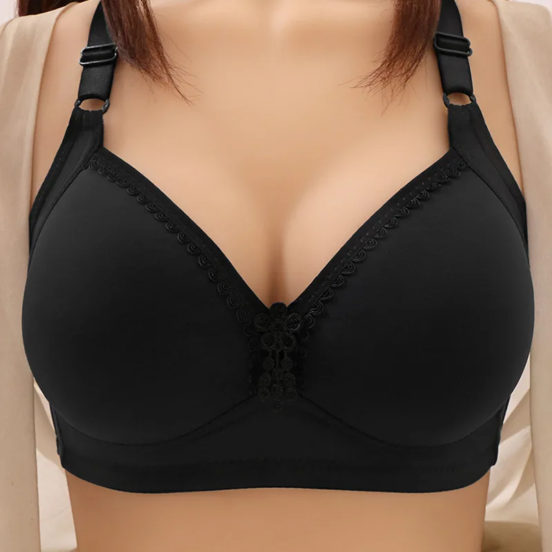 Spitzen-Blumen-BH, verstellbar, dünn, ohne Bügel, Anti-Sagging, für Schwangere, ultradünn, große Größen, Mädchen-BH