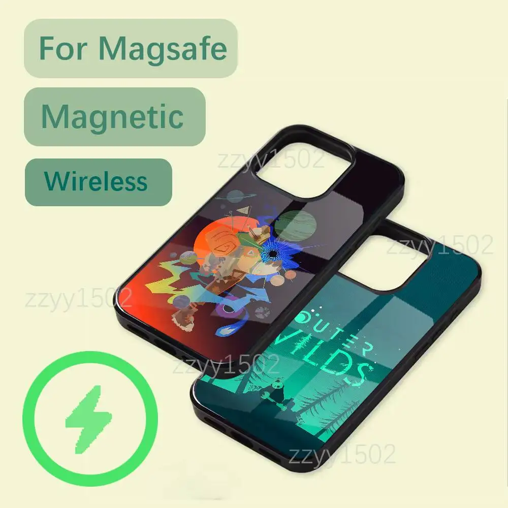 Coque de téléphone Game Outer Wilds pour iPhone 17,16,15,14,13,12,11,Pro,Max,Plus,Mini,SE4,E, chargement sans fil Magsafe