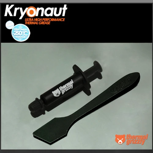 Imagen 2 del producto Radiador Grizzly Kryonaut, procesador AMD Intel, pasta térmica de silicona, 1g, 12,5 W/mk CPU/GPU Cmputer