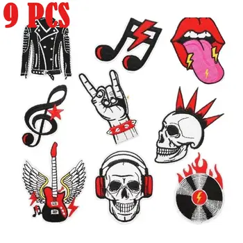 8 best sales naklejki na żelazko z motywem zespołu rockowego - №4