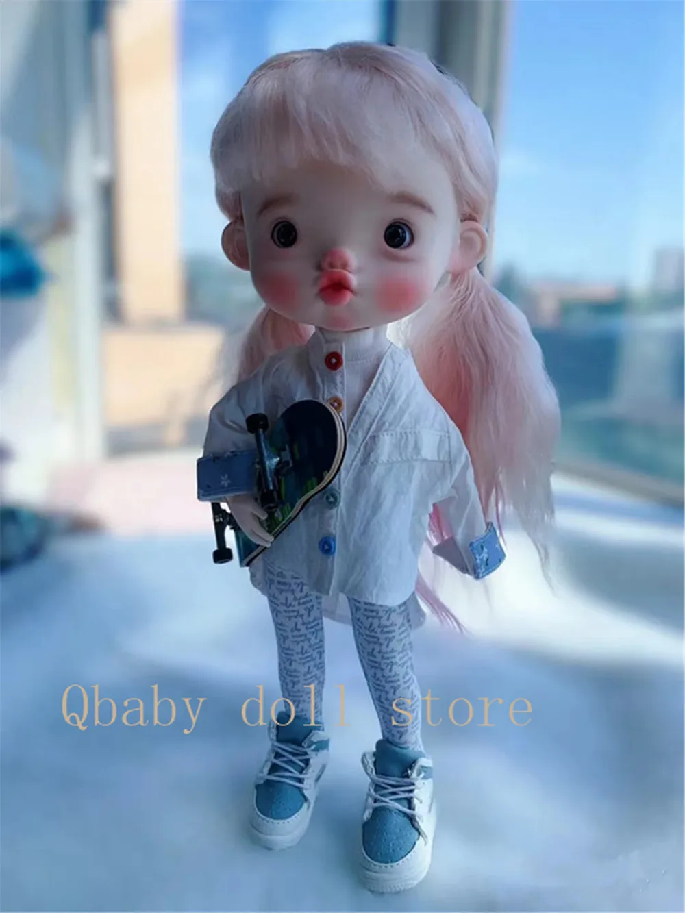 Qbaby doll store 1/6 chaochao model humanoid doll birthday gift diy put on makeup