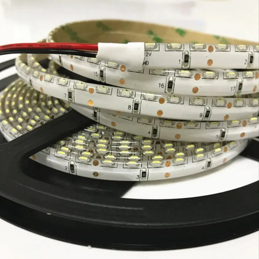 30m/lot Red Green Blue 335 SMD DC12V 5M 120leds/m Non Waterproof White Side Emitting