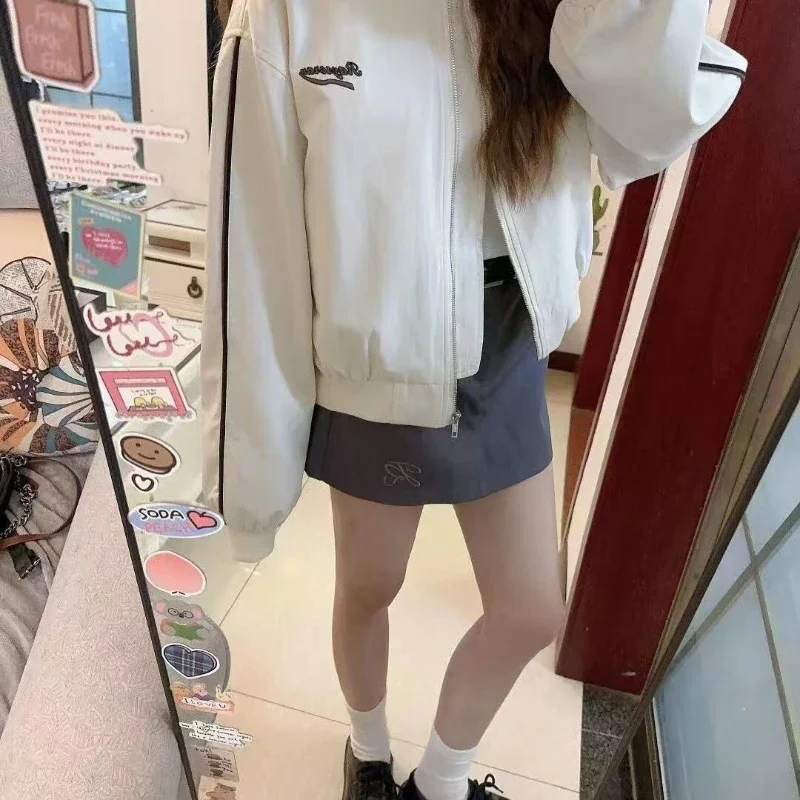 

2025 Spring Fall Men's Baseball Jacket Retro Vintage Loose Blazer Versatile Casual Coat for Everyday Wear​