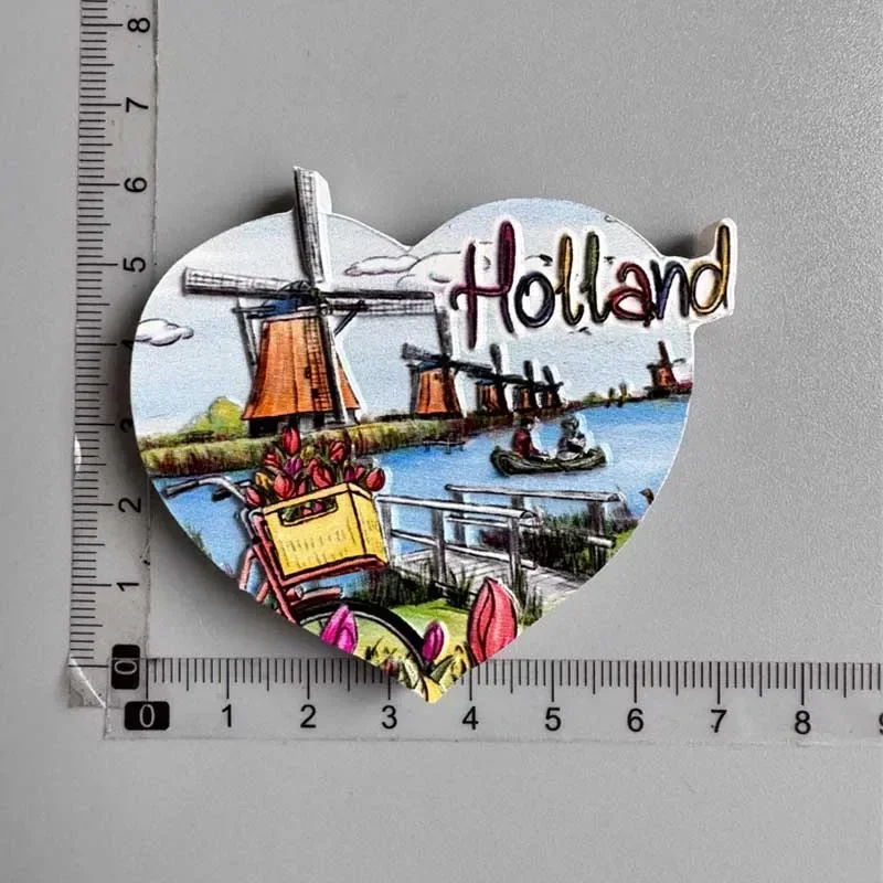 Amsterdam Netherlands Fridge Magnets Tourist Souvenir Holland Windmill Magnetic Refrigerator Stickers collection Home Decor Gift