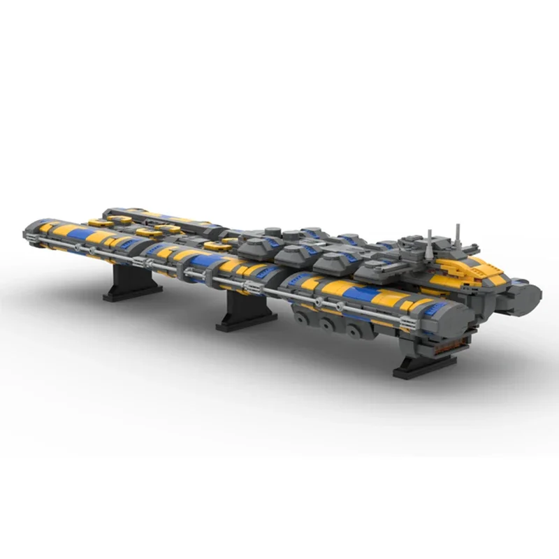 Modelo de navio de guerra espacial moc tijolos de construção o.r.e tecnologia de navio de mineração blocos modulares presentes brinquedos de natal conjuntos diy montagem