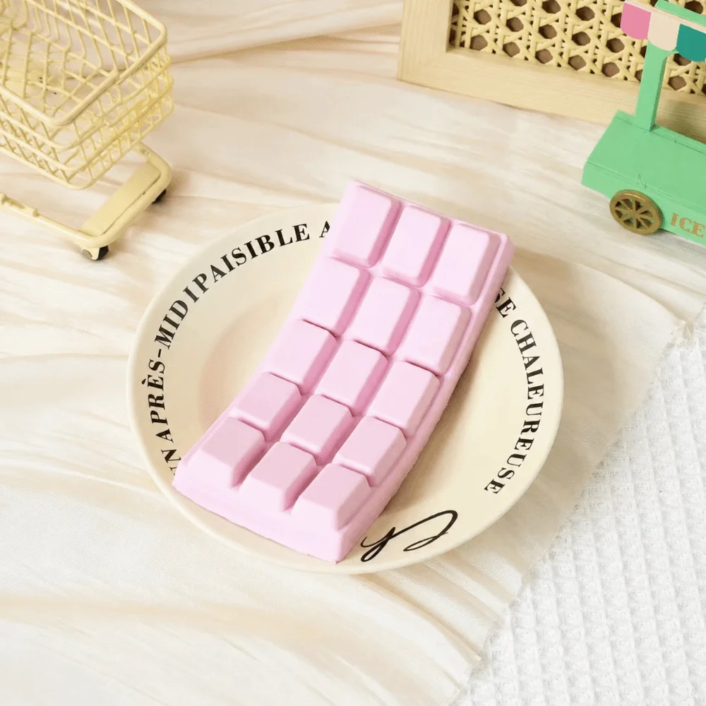 Simulated Food Chocolate Squeeze Toy PU Slow Rebound Simulation Food Toy Stress Relief Hand Relaxation Fidget Toy Sensory Play