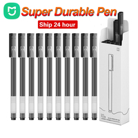 MIJIA Super Durable Writing Sign Pen 0.5mm Gel Pen Signing Pens Smooth Switzerland Refill Red Black Ink Pen Ballpoint Pen