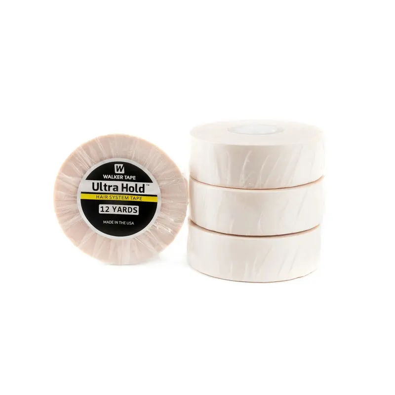 12 Yards White Ultra Hold Hair Extensions Double-Sided Adhesives Tape For Toupee/Lace Wigs 0.8cm 1cm 1.27cm 1.9cm 2.54cm