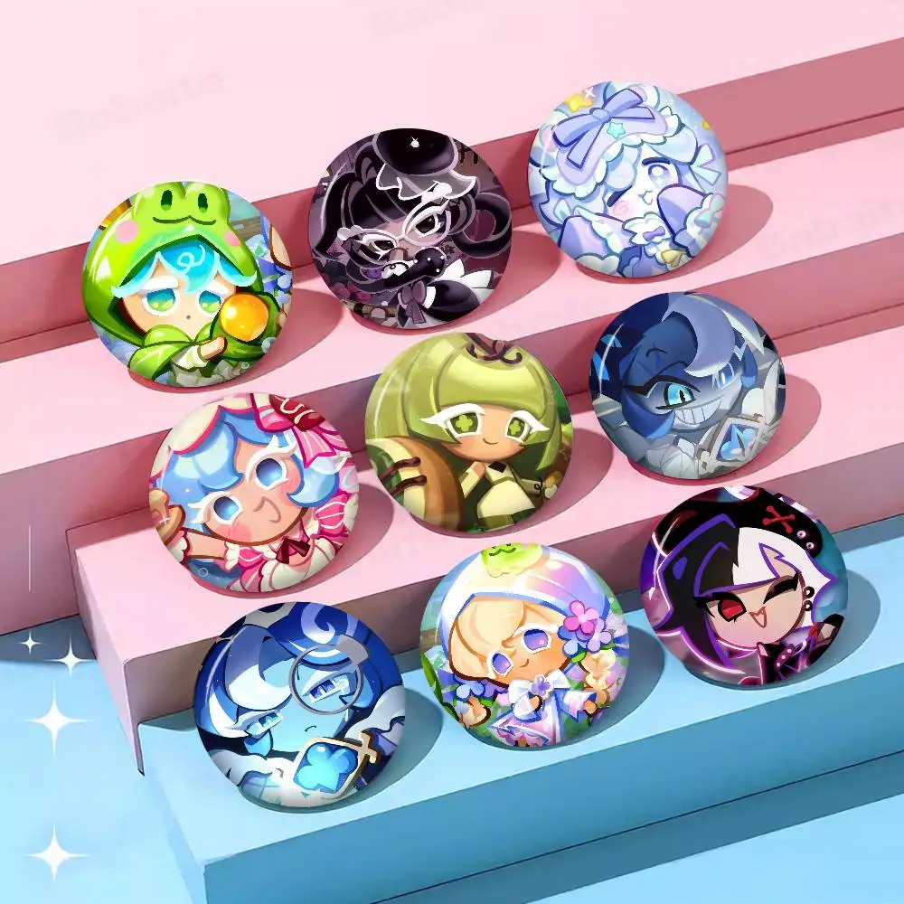 Cookie Run Kingdom Creative Tinplate Soft Button Pins Animal Icon Brooch Lapel Backpack Badge Accessories Pin