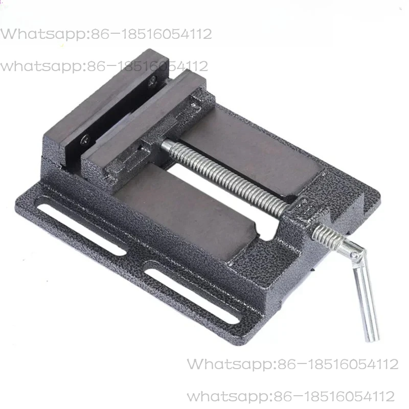 3/2.5 Inch Cast Iron American    Flat-Nose Pliers Bench Clamp Fixed Bench Vice Precision Drilling Jig Maximum 65-80MM