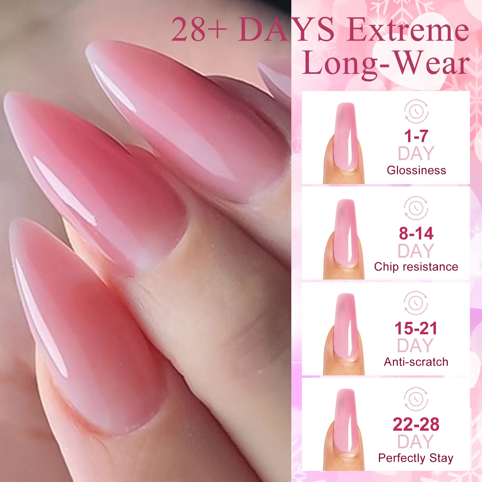 15 قطعة تمديد سريع هلام مسمار مجموعة طلاء الأظافر 20 مللي عارية الوردي UV بناء مسمار الفن ورنيش قاعدة معطف فوقي أدوات مانيكير مستلزمات الأظافر