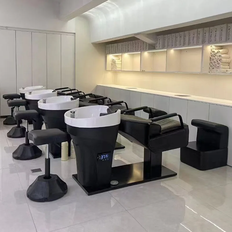 

Automatic massage shampoo bed hair salon lying down
