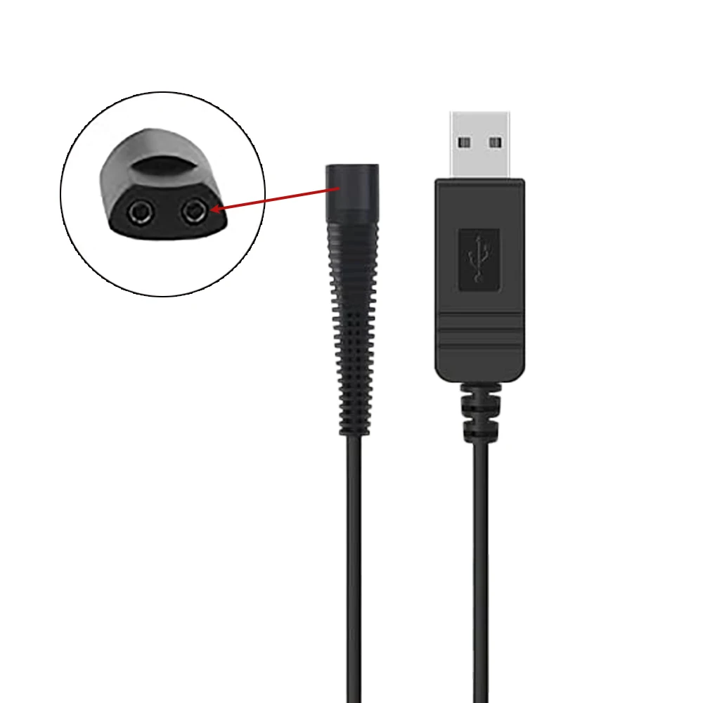 12V USB Power Cable for Braun Series 3 Series 7 Series 9 Series 1 3020S 3080S 760CC 790CC 340s 190s 5190cc 5210 9095cc