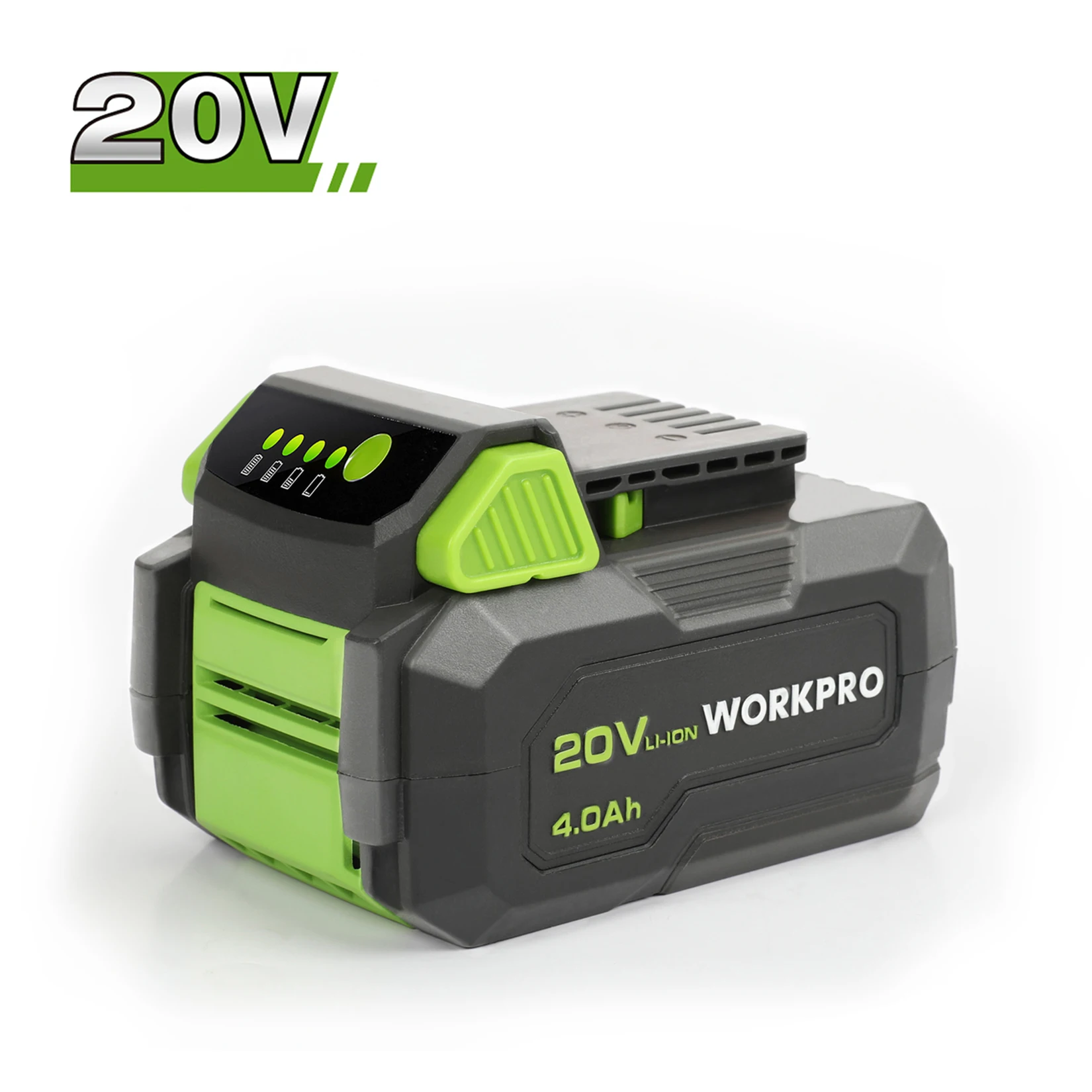 WORKPRO-batería de iones de litio, 20V, 2,0 AH/4,0 Ah, 12V, 2,0 Ah, accesorios para herramientas eléctricas, paquete de baterías