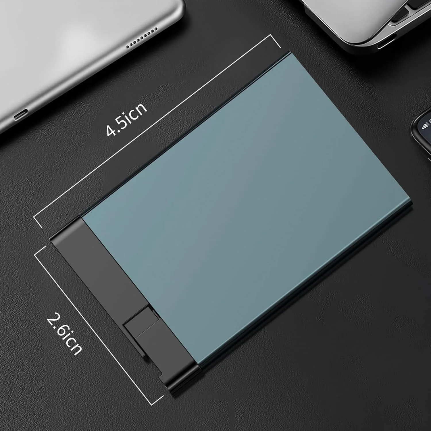 Slim Aluminum Pop-up Wallet Billetera Delgada De Aluminio Custom Bank Card Holder Credit Card Case