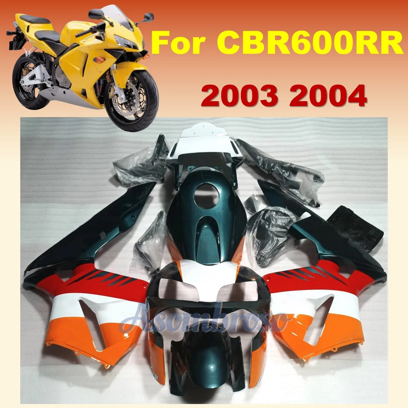 

CBR600RR 03 04 Full Body Fairings Kits CBR 600RR ABS Plastic For Honda Repsol CBR 600RR 2003 2004
