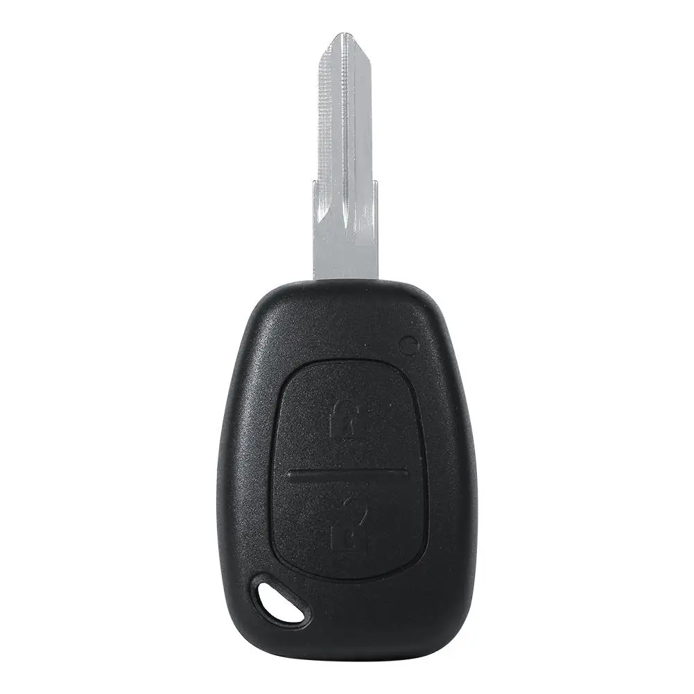 รถจัดแต่งทรงผม 2 ปุ่ม Uncut Blank Blade กุญแจรถ Shell Remote Key สําหรับกรณี Renault Kangoo Logan