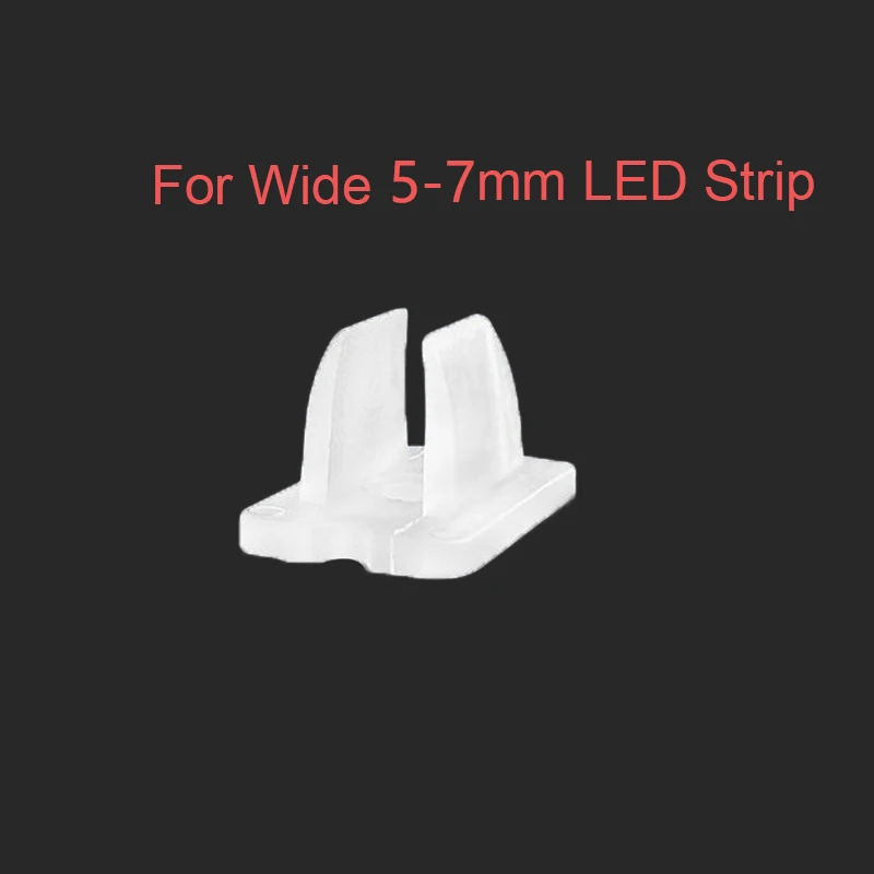 5MM-20MM LED Fix Clips Holder Connector for Fixing 5050 2835 Silicone Lamp Tube Plastic Fasteners Light Buckle Accessories