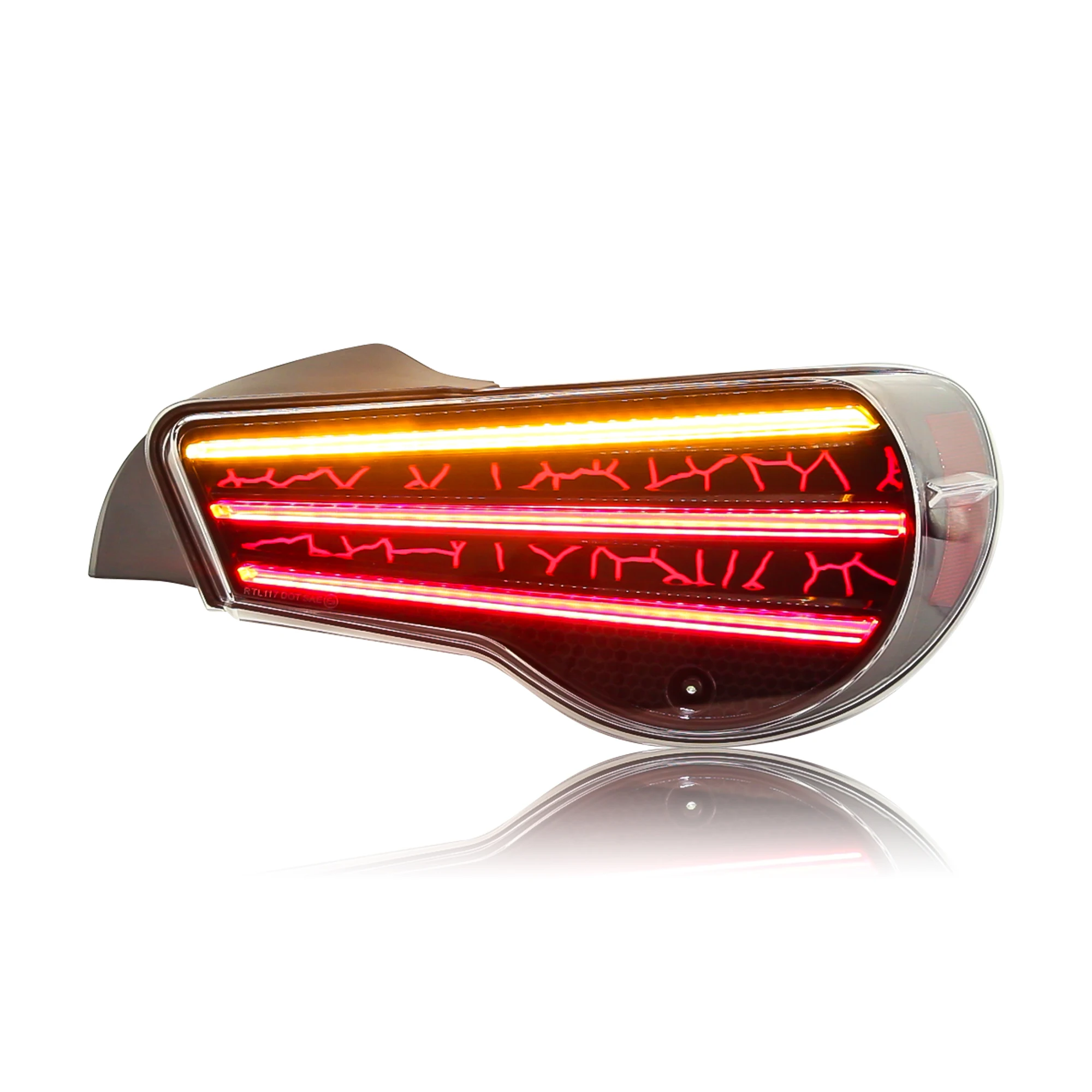 Car Tail Lamps Assembly For 86 GT86 Subaru BRZ 2012-2020 Upgrade LED Dragon Scale Design Auto Taillight Accessories