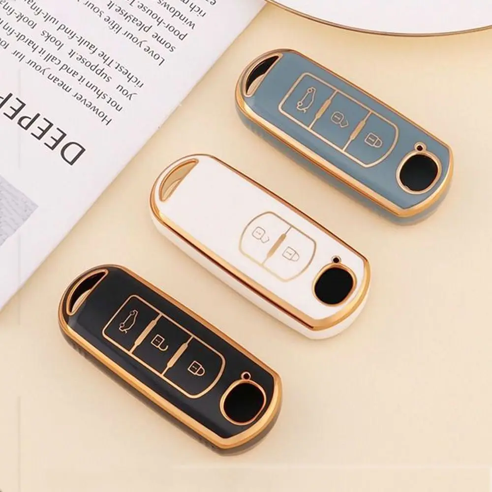 TPU Car Key Case Fashion Key Fob Cover Protector for Mazda 2 3 5 6 BL BM GJ Atenza/Axela/Demio CX-3 CX3 CX-5 CX5 CX7 CX-9 CX8