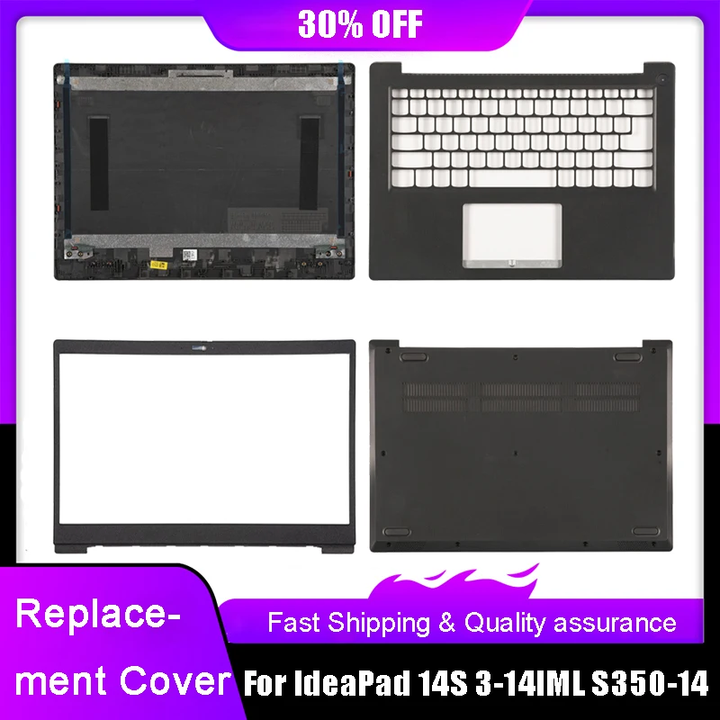 NEW Laptop LCD Back Cover For Lenovo IdeaPad 14S 3-14IML S350-14 Front Bezel Palmrest Upper Case Bottom Base Case Rear Lid Black