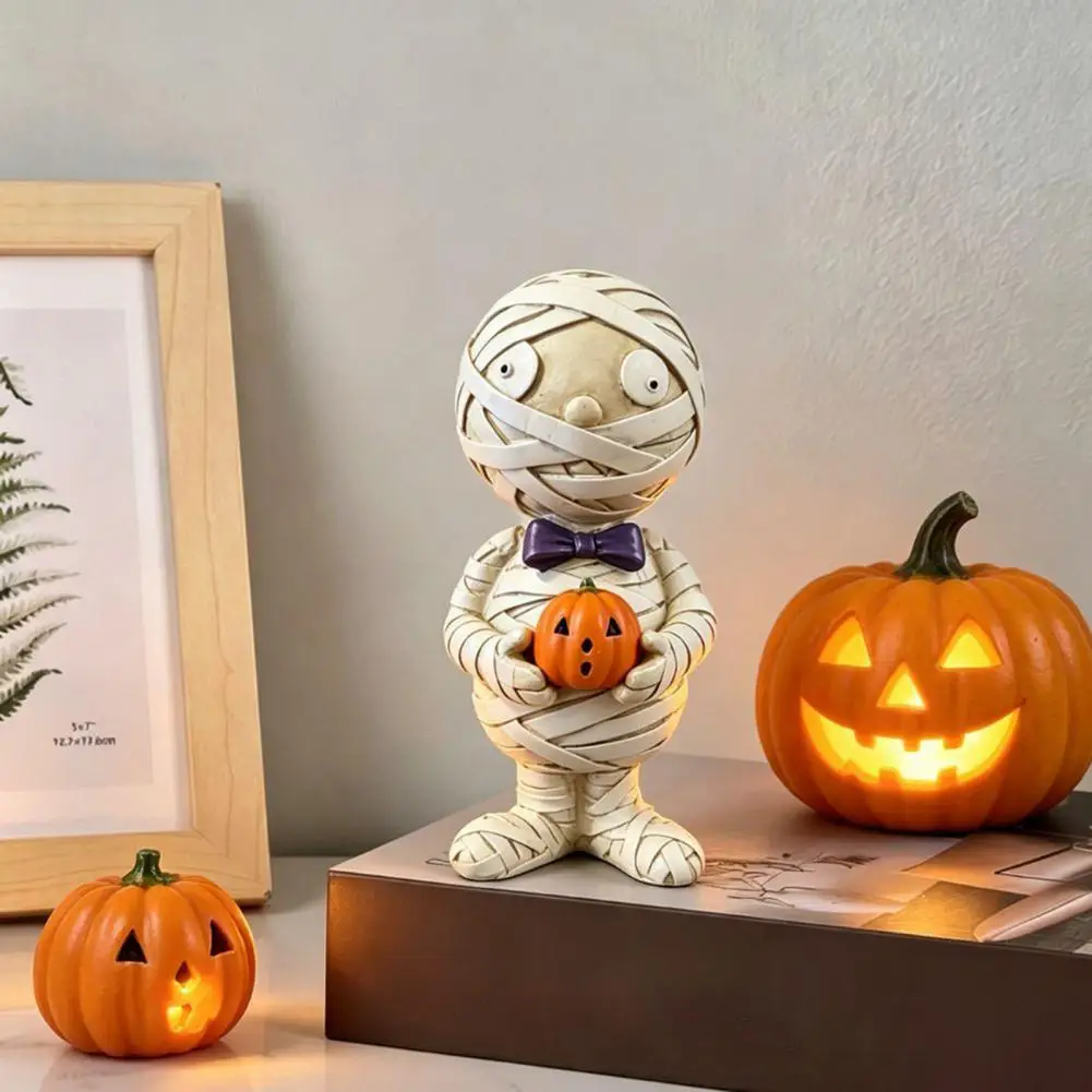 Halloween Mummy Bear Mold Pumpkin Bear Soy Wax Candle Mold Resin Plaster Mould For Haunted House Prop Decor Gift