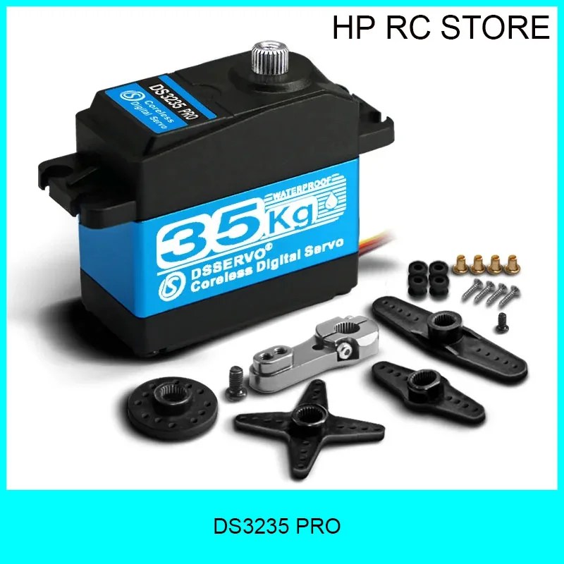 

D Pangervo 35 кг DS3235 PRO цифровой сервопривод стальной шестерни без сердечника двигатель водонепроницаемый для 1:8 1:10 1:12 RC автомобиль робот гусеничный