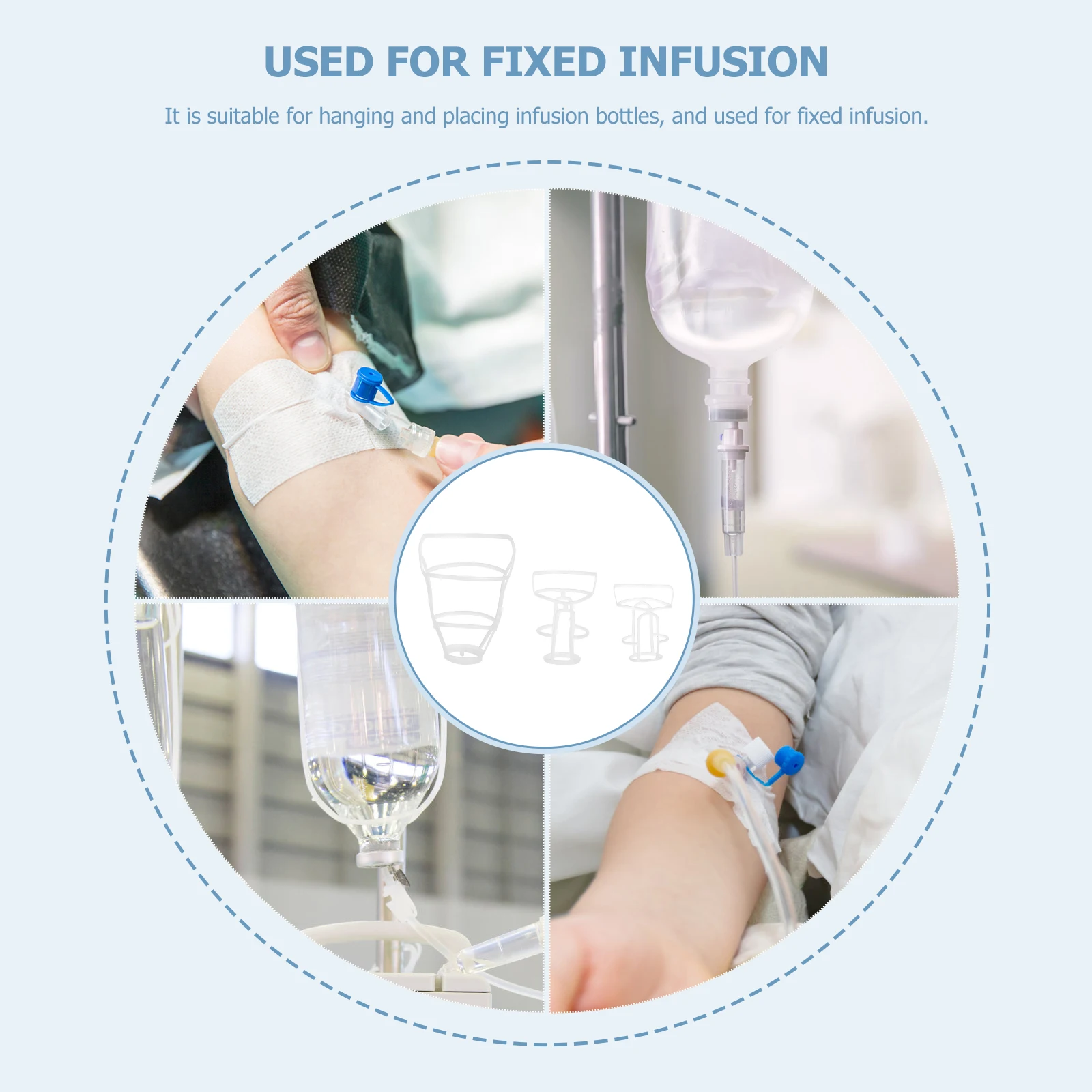 

15 Pcs Infusion Bottle Sleeve Net Cap Holder for Portable Cover Plastic Hanging Saline