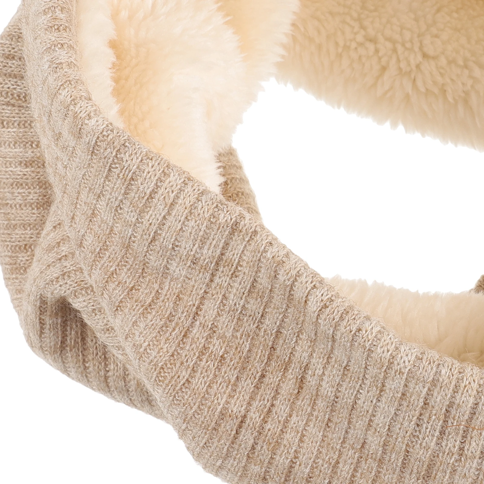 

One Size Stretchy Warm Scarf for Women Girls Cold Protection Windproof Thick Lining Stylish Circle Scarf All Match Fall