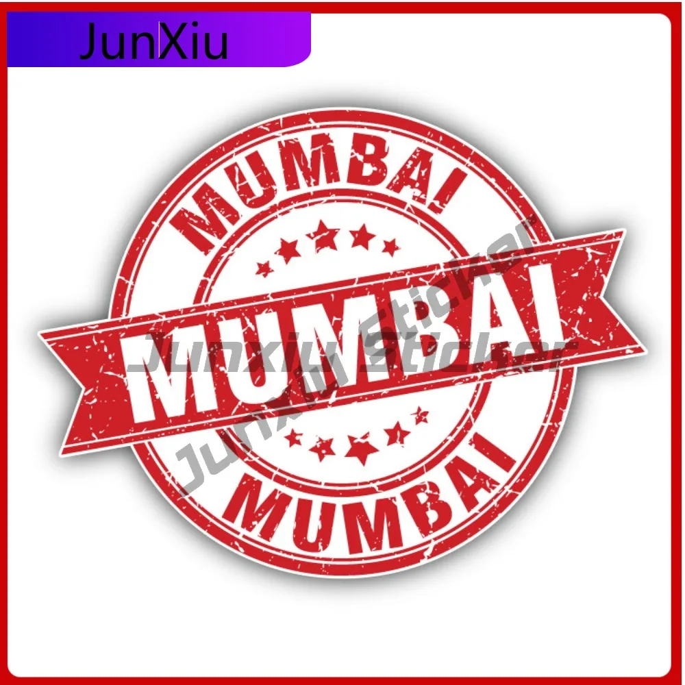 

Mumbai Travel Creative Sticker Stamp Car Decal Bumper Stickers Cute Style Bumper Use For Door Panel Car Accessories Anti Scra