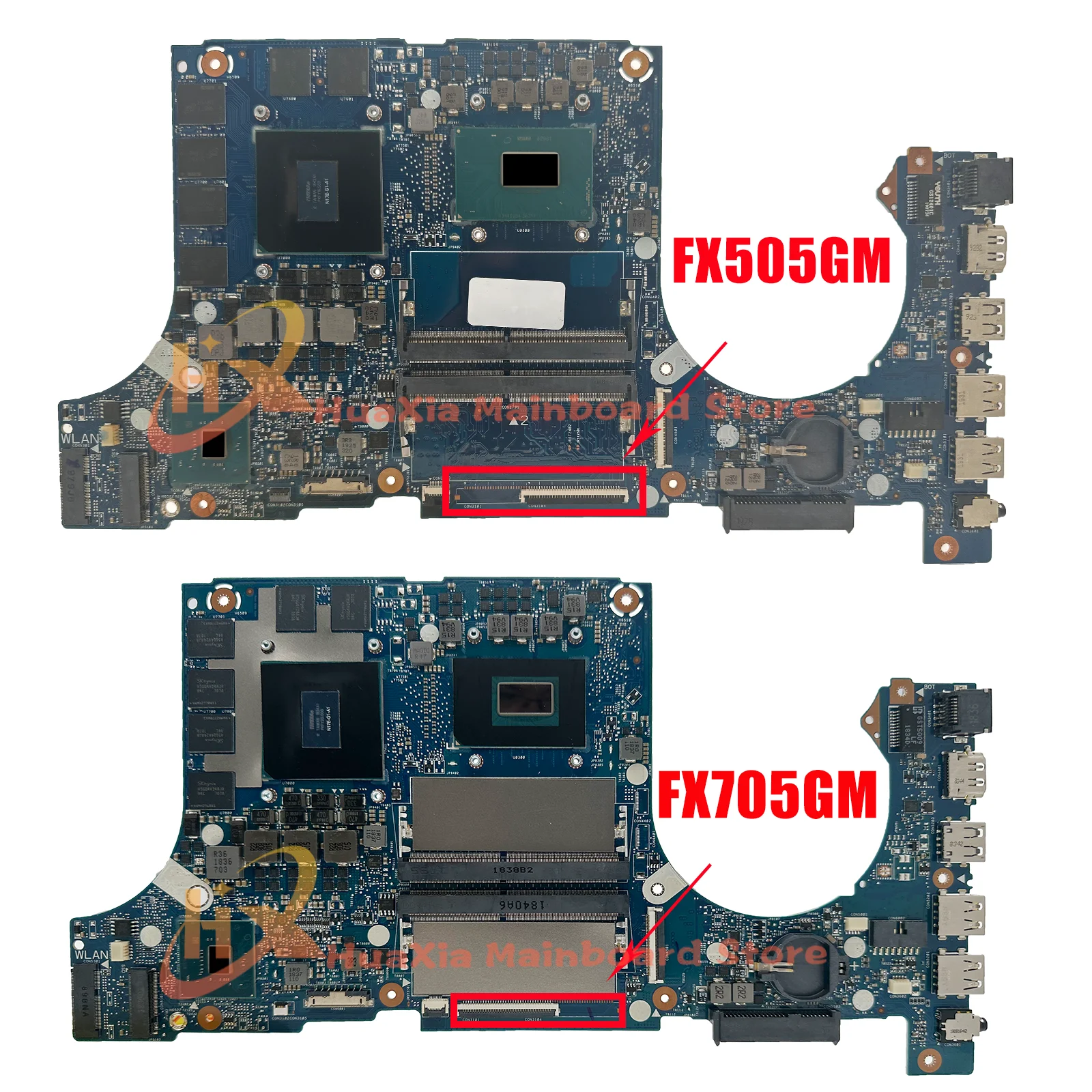 Imagem -03 - Placa-mãe do Portátil para Asus Fx505g Fx505gm Fx705g Px505g Mw505g Fx86f i5 i7 8ª Geração Gtx1060-v3g V6g