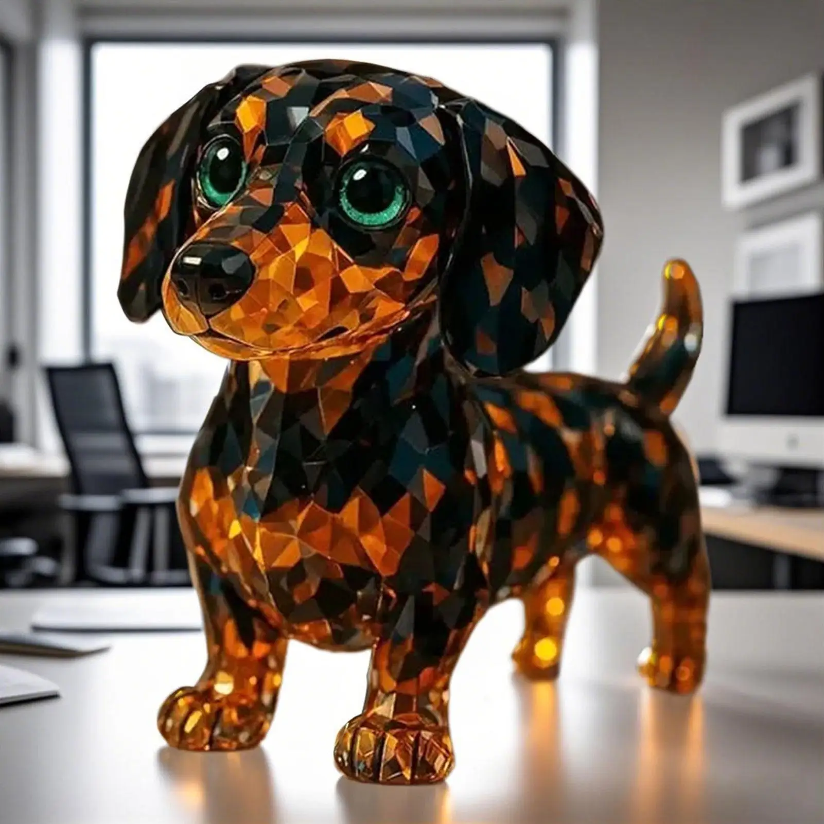 Figurine en cristal Styles animaux Figurines à collectionner objets de collection fabriqués à la main Sculpture peu encombrante Portable décoration de la maison