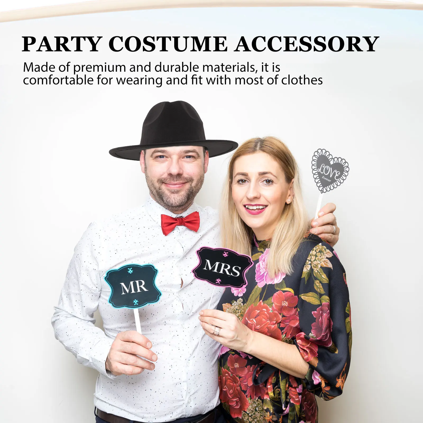 

Men Vintage Jazz Hat Black Wide Brim Minimalist Fashion Breathable Lightweight Elegant Costume Accessory for Party