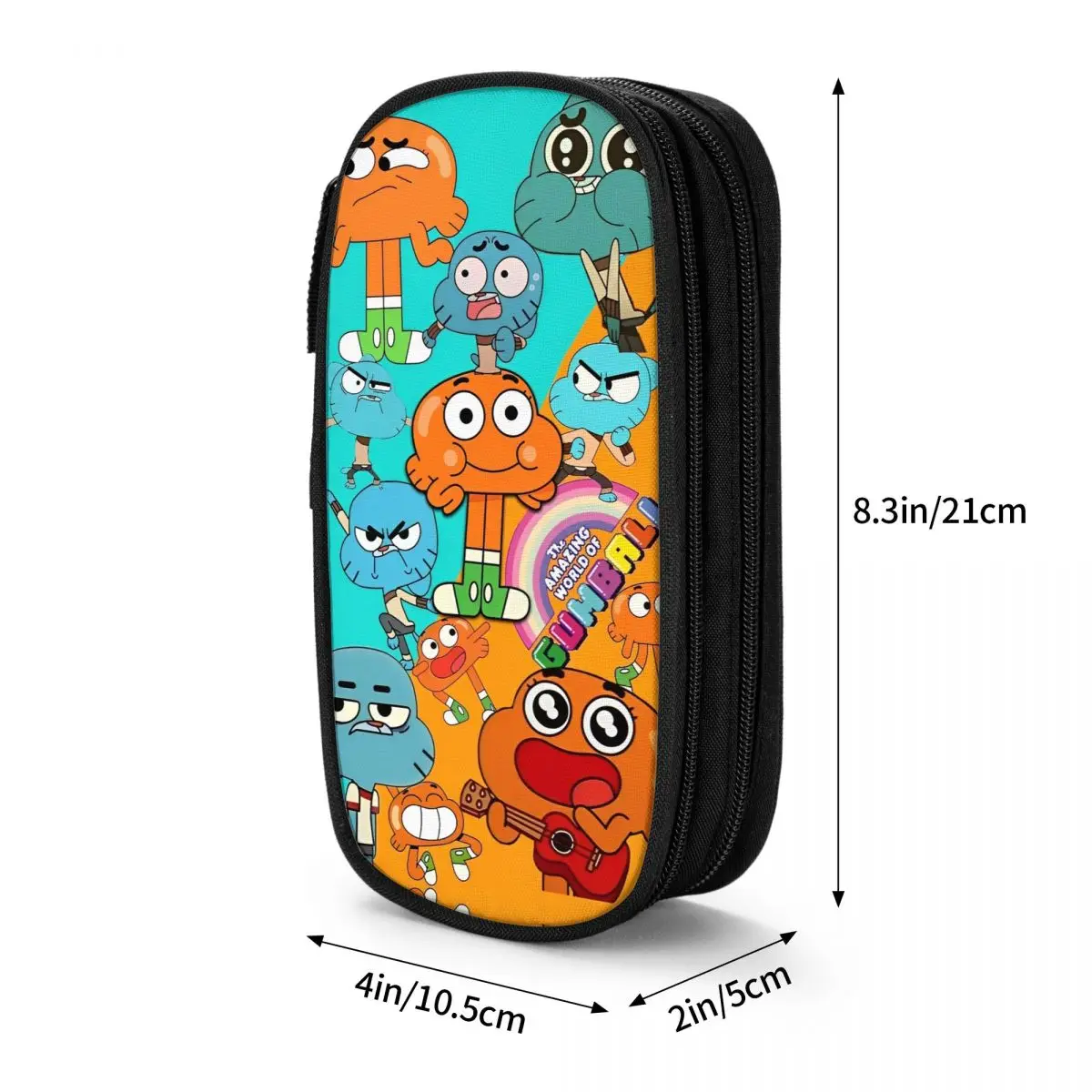 Gumball Pencil Cases Fun Gaming Pen Bag Student Large Storage Students School Zipper Pencil Pouch
