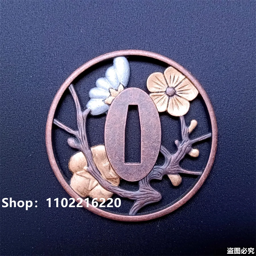 

Very Nice Alloy Guard Handguard Tsuba For Japanese Japan Real Katana Samurai Sword Fittings Parts New Flower Theme