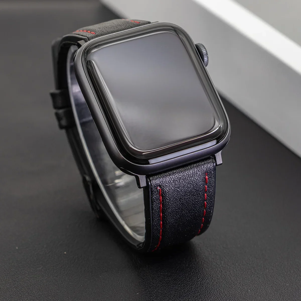 حزام من السيليكون + الجلد لساعة أبل 49/46/45/44/38/40/41 سوار إكسسوارات لسلسلة iWatch Ultra 10 9 8 7 SE 6 5 4