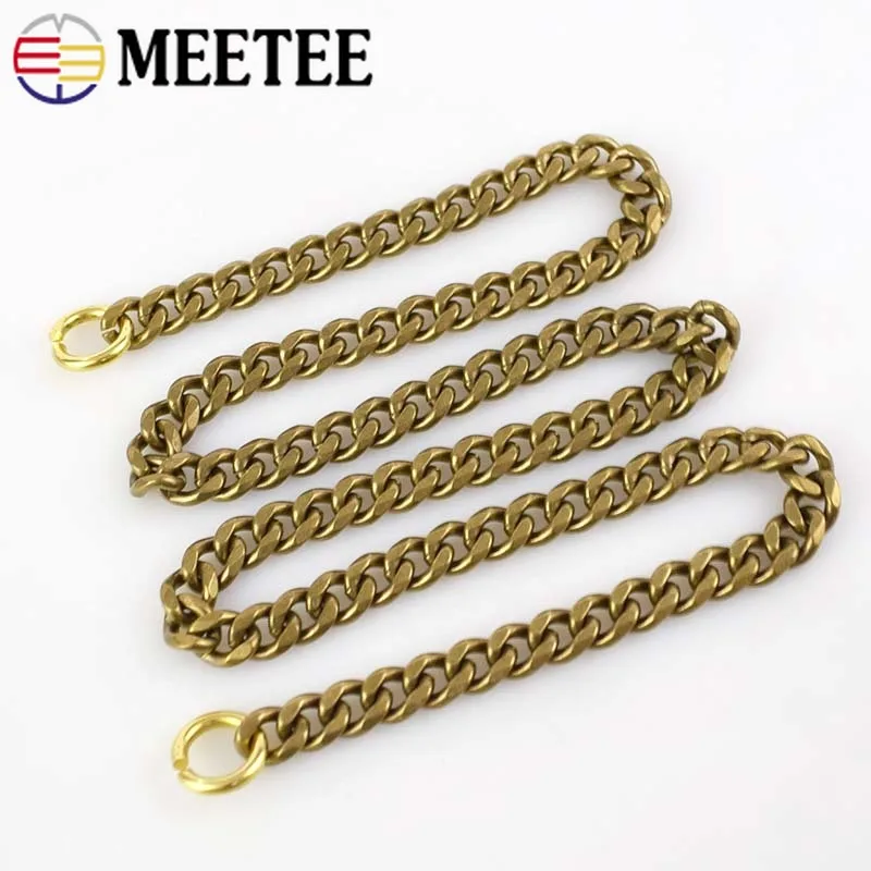 2.5*9*11mm Solid Brass Wallet Chain For Men Belt Pants Keychain Trousers Jeans Metal Buckle Clips Snap Hook DIY Accessories