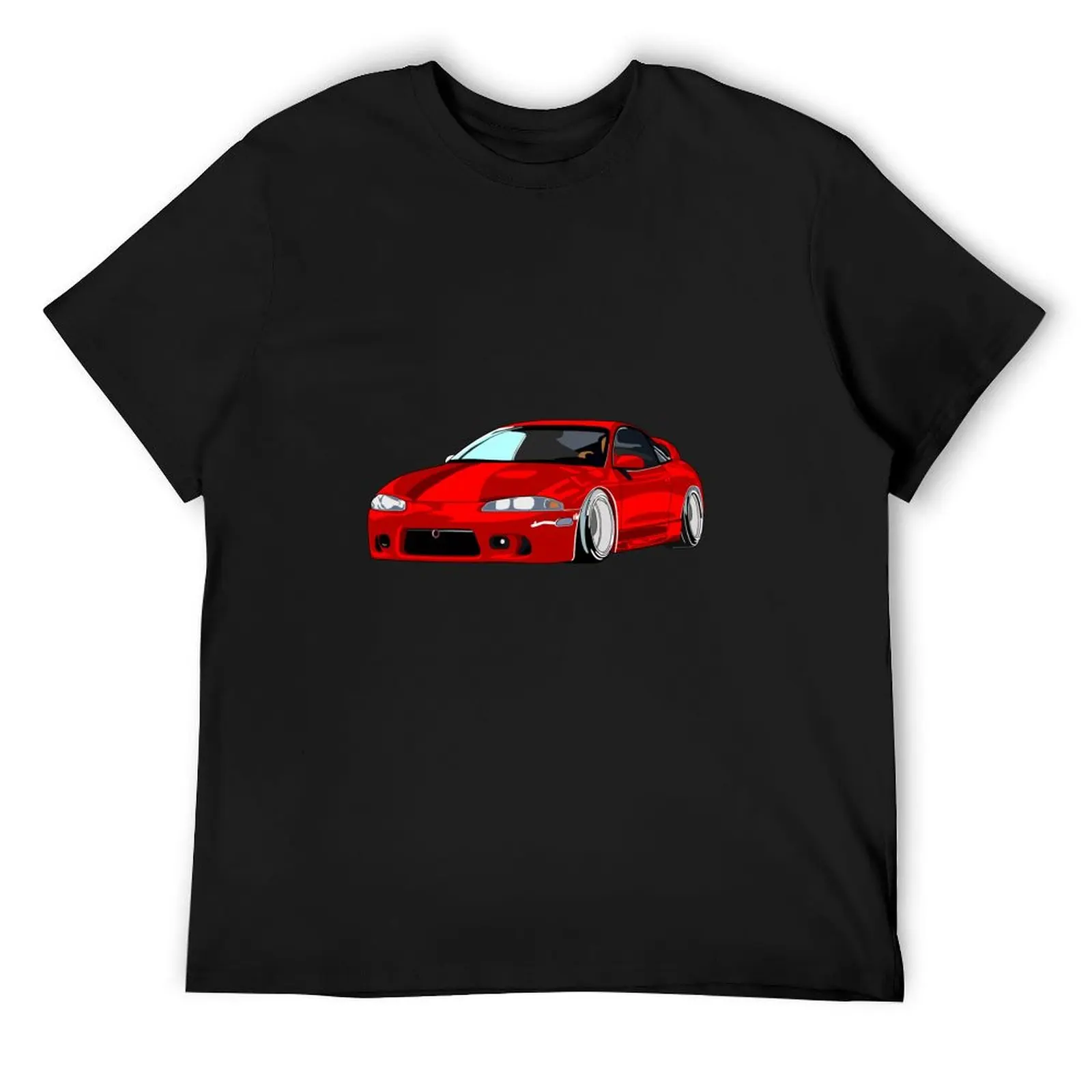 

Eclipse 2G DSM Red T-Shirt vintage quick drying clothes slim fit t shirts for men