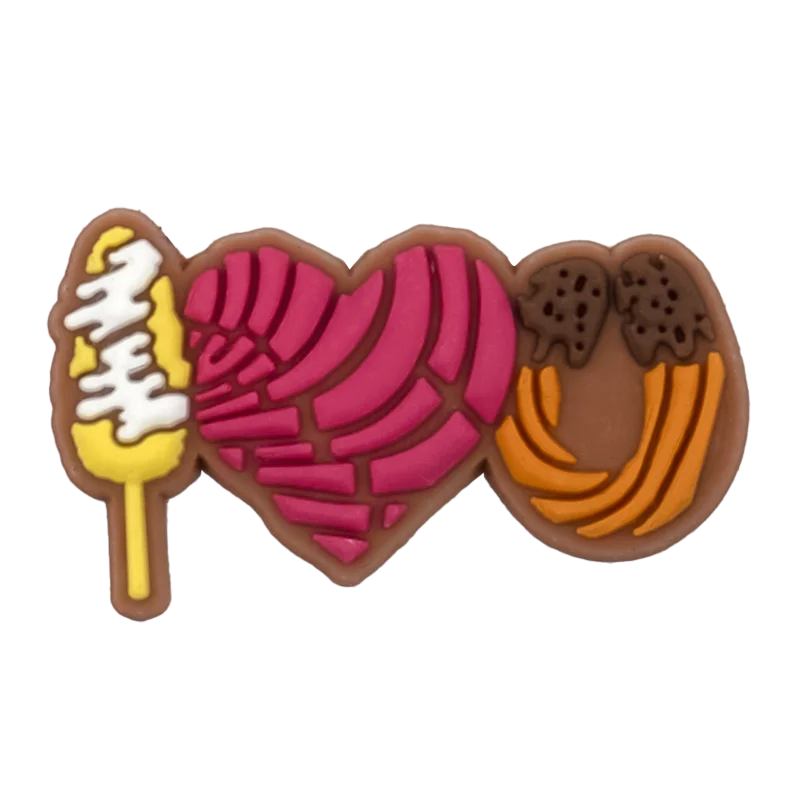 1/10 Stück Lebensmittel PVC Schuh Charms Käse Pizza Mais Sushi Schuh Dekorationen Kekse Banane Eis Dessert Frühlingsrolle Pin Clog Jean – Detail 7