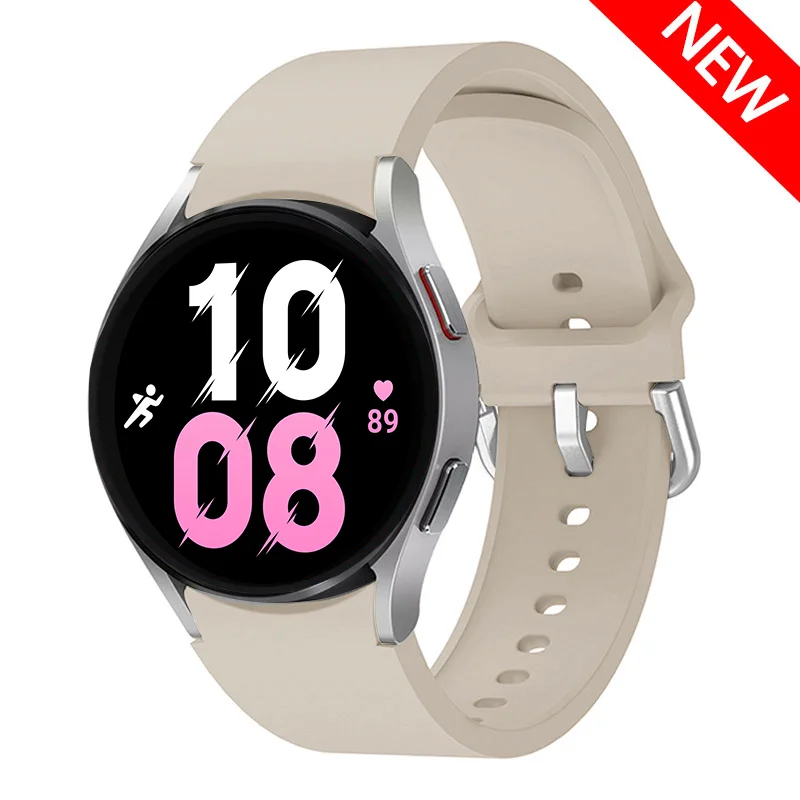 For Samsung Galaxy Watch 6 Strap 4/5/Pro/classic 46mm 42mm 44mm 40mm 47mm No Gaps Silicone Bracelet correa Galaxy Watch 4 band