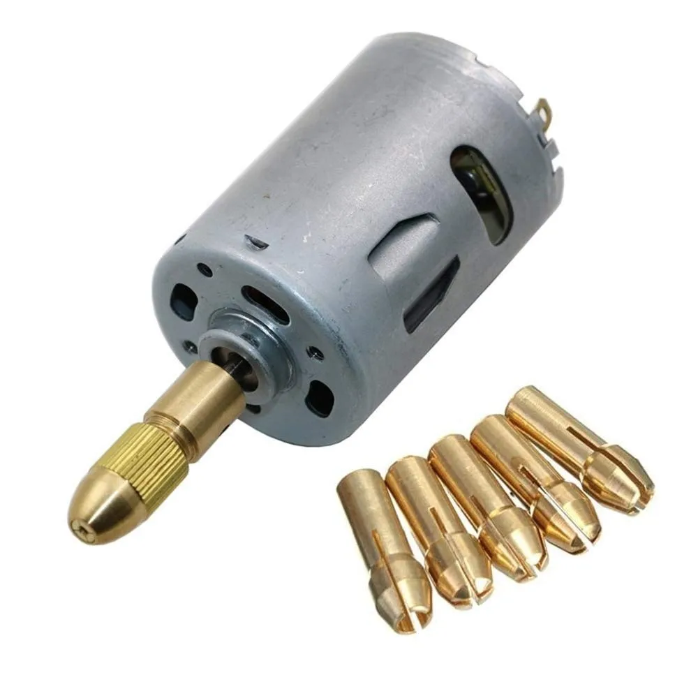 3 Sets Brass Material Drill Bit Collet Set 0.5-3mm Capacity Allen Wrench Included Micro Drill Collet Chuck Precision Chuck
