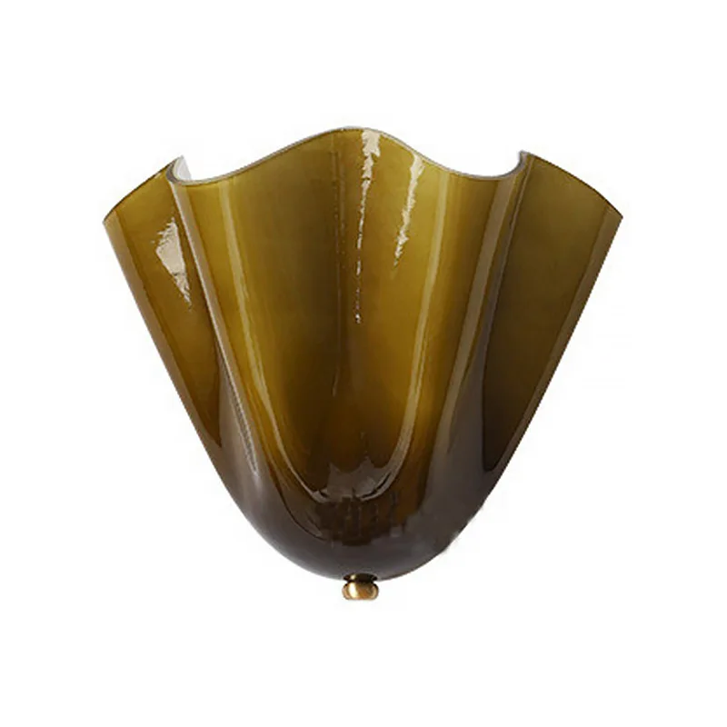 

American retro French wabi **** wind colorful berry wall lamp shell plastic art living room wall lamp bedroom bedside lamp