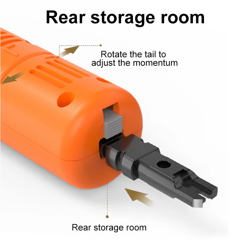 OMAY Punch Down Tool 110 Type Network Cable with Two Blades Telephone Impact Terminal Insertion Tools