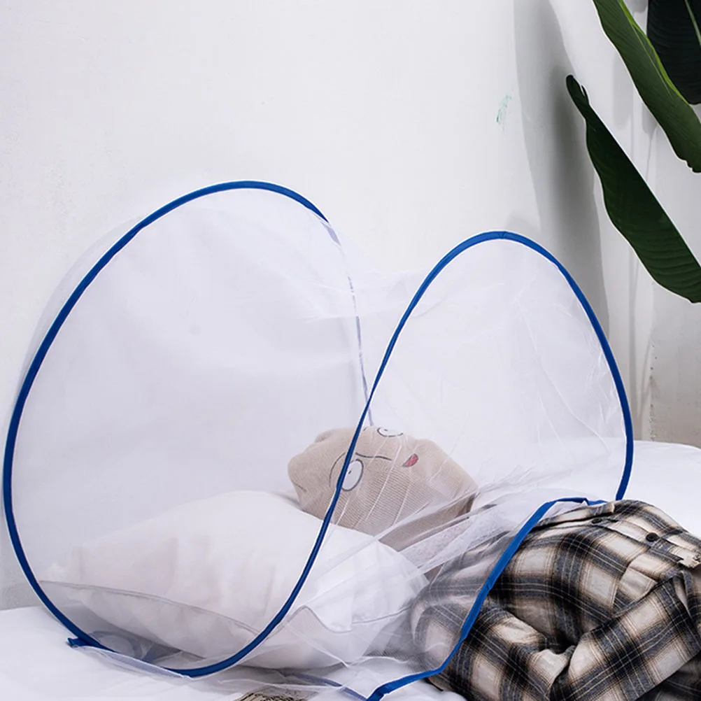 

Mosquito Hood Net Small Camping Anti mosquito Polyester Dormitory Nets Bed Individual Lightweight Portable Breathing Ventilated