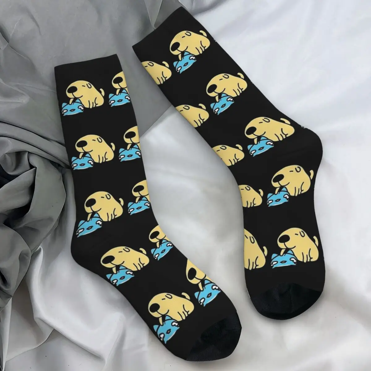 Men Socks Bugcat Capoo And Funny Dog Stockings Autumn Funny Soft Socks Pattern Running Sports Non Slip Socks