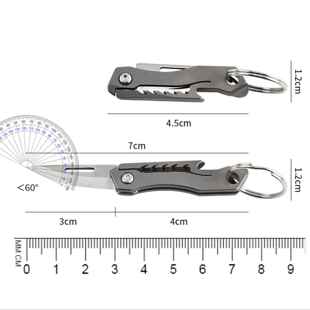 

Складной нож для фруктов без замка из нержавеющей стали, полностью стальной портативный мини-портативный подвесной нож для улицы
